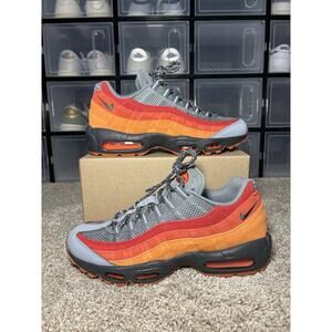 NEW NIKE AIR MAX 95 PRM RETRO "ATLANTA" FZ4125-060 GREY ANTHRACITE ORANGE SZ 10